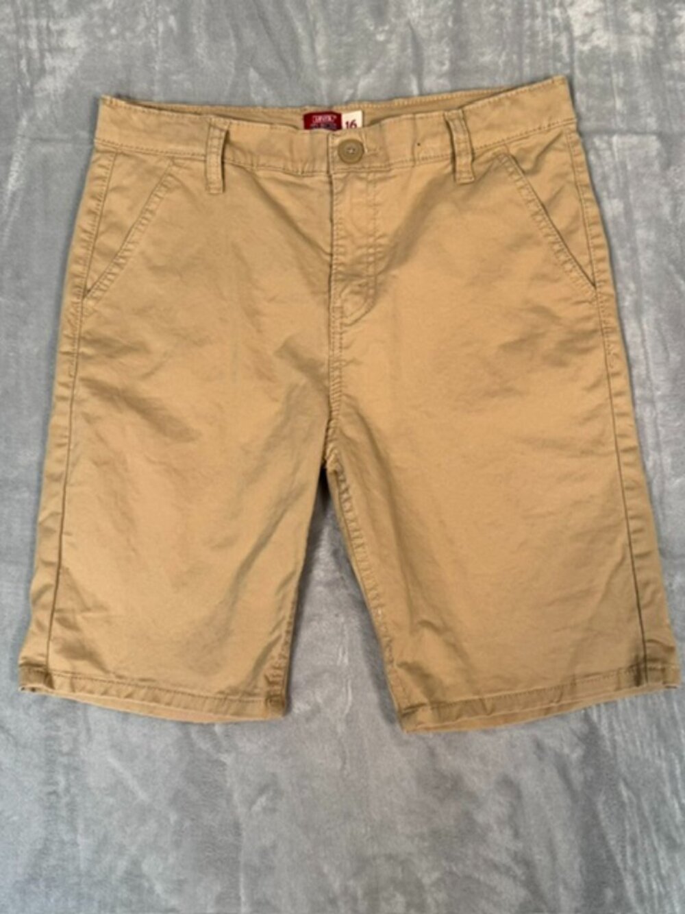 Levi's XX Chino Boys Khaki Straight Shorts Size 16 Reg W28 EUC